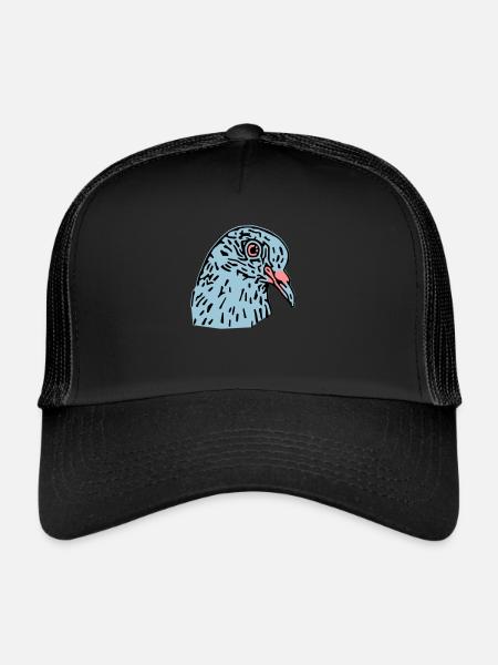 pigeonnot - Trucker Cap - black/black - Front