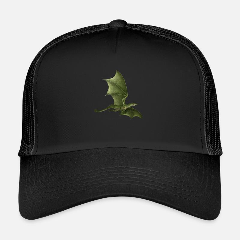 Green Dragon - Trucker Cap - black/black