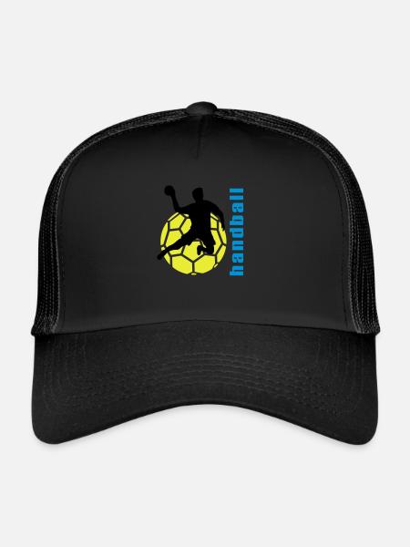 handball - Trucker Cap - black/black - Front