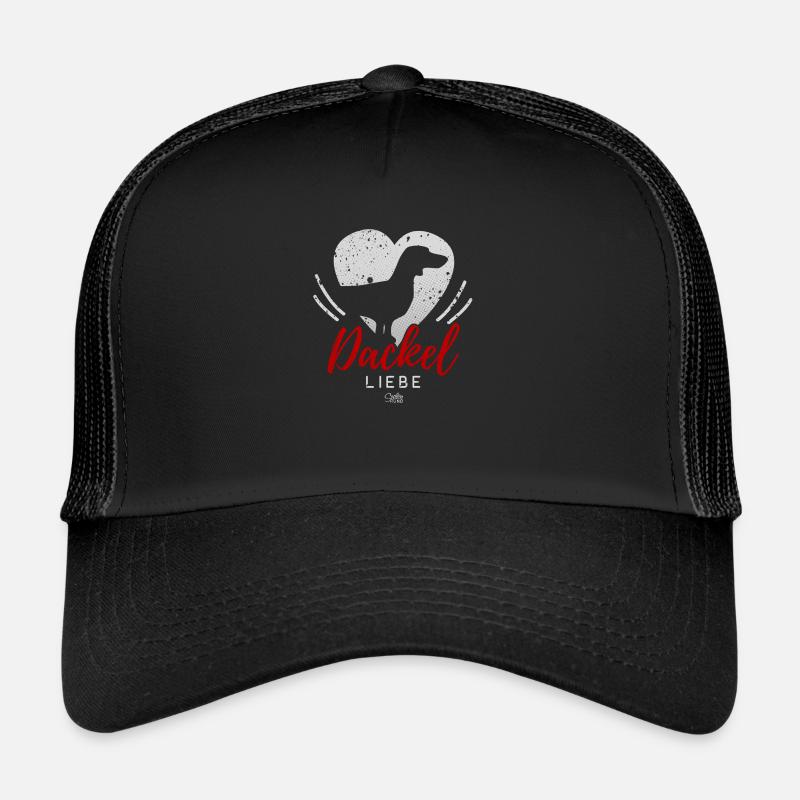 Dackel Liebe mit Herz Trucker Cap