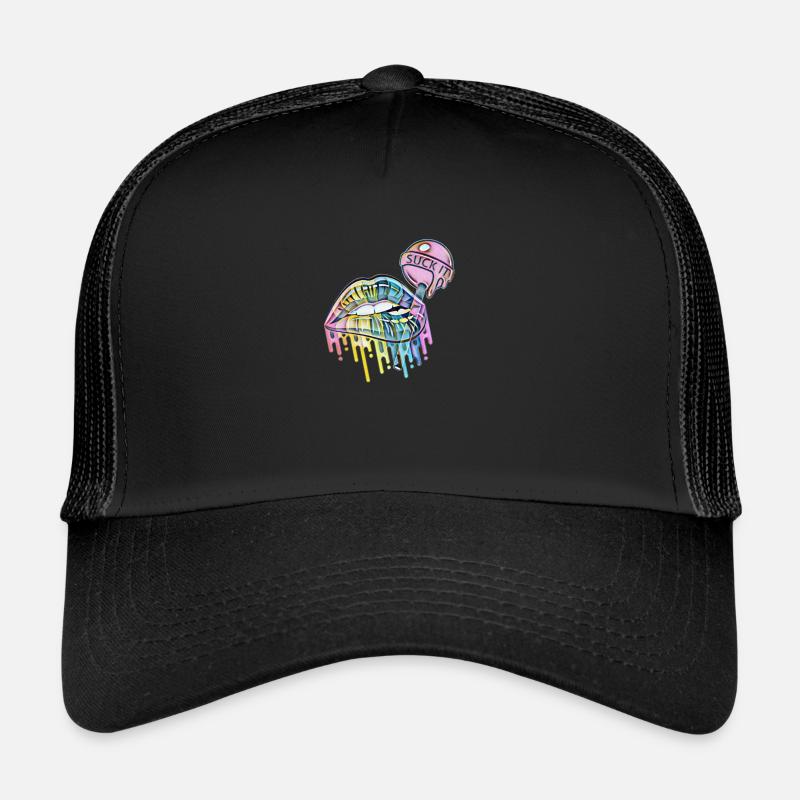 Lollipop Suck it lèvres Design Casquette trucker 