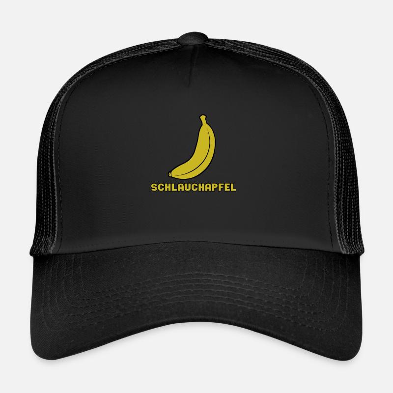 Schlauchapfel - Trucker Cap - Schwarz/Schwarz