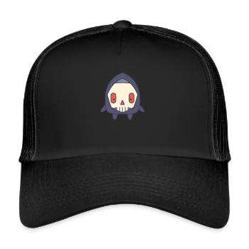 Death Cute Funny Kids Costume Halloween Gift - Trucker Cap - black/black - Front