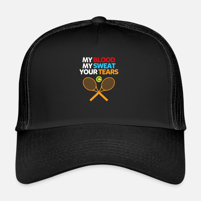My blood, my sweat your tears - Trucker Cap - Schwarz/Schwarz