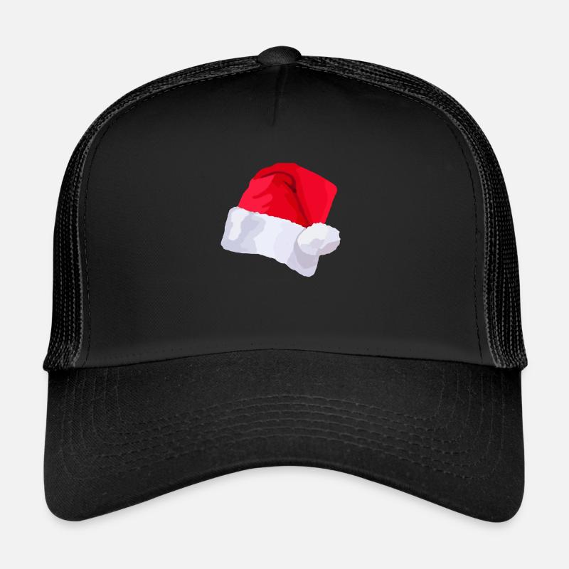 Weihnachtsmütze - Trucker Cap - Schwarz/Schwarz