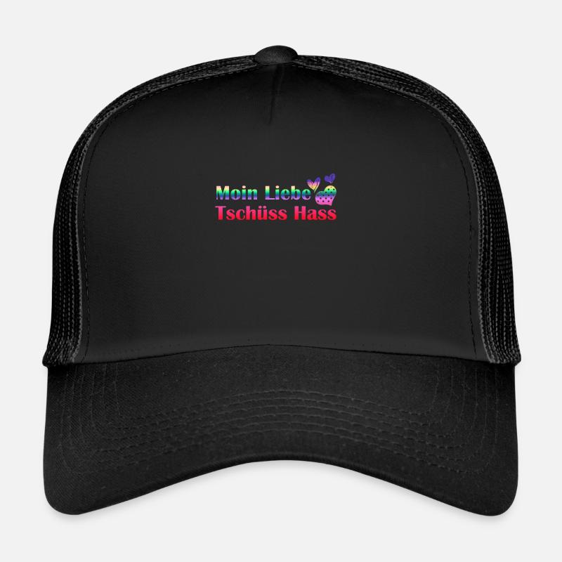 Moin Liebe - Tschüss Hass I Liebe I Geschenkidee Trucker Cap