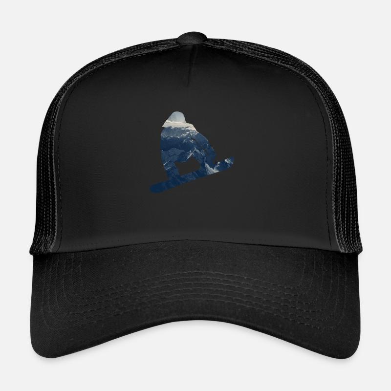 Snowboarder Doppelbelichtung Trucker Cap