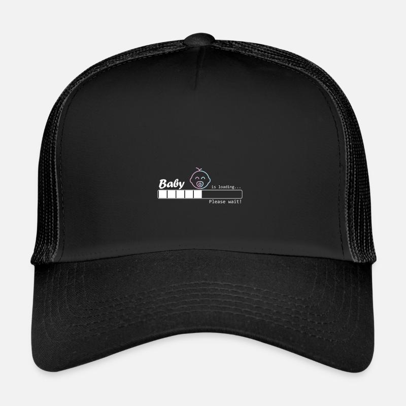 Baby is loading - Garçon/Fille - Casquette trucker  - noir/noir