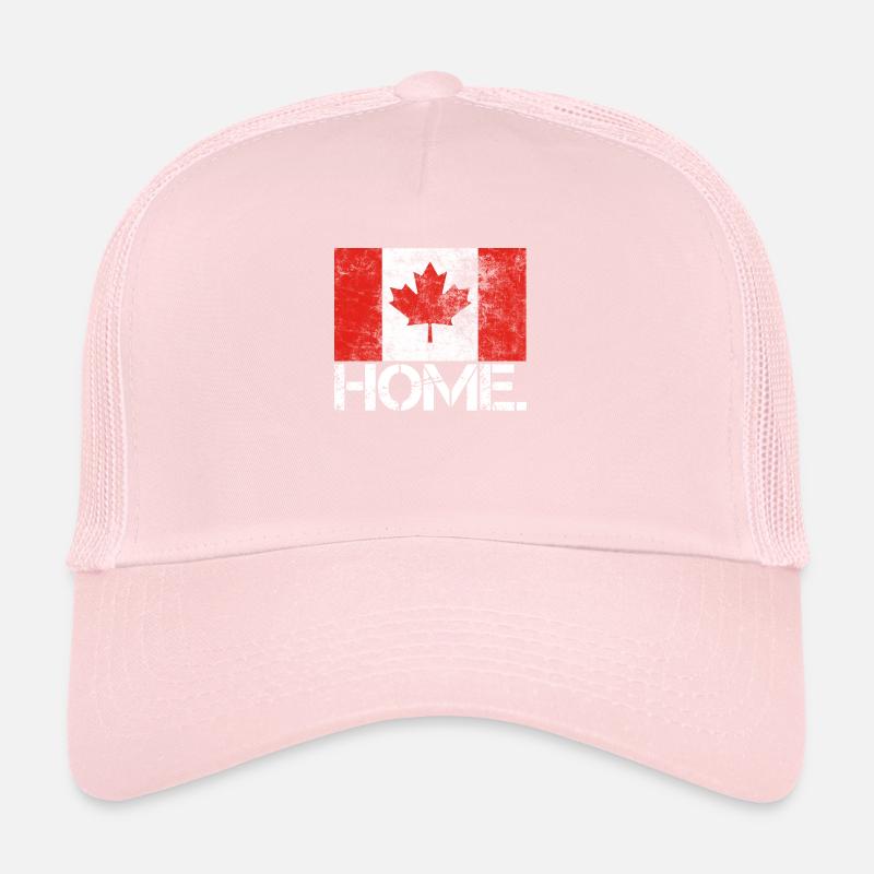 HOME CANADA | USED LOOK | flag Trucker Cap
