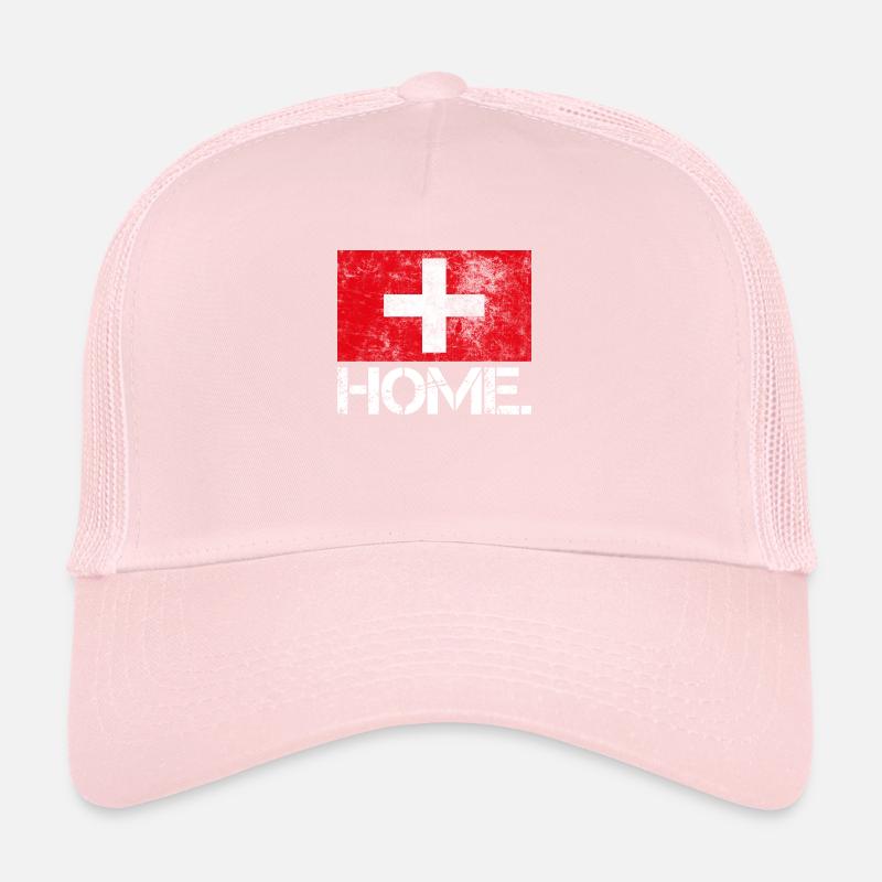 Home Suisse | Look used | Drapeau Idée de cadeau Casquette trucker 