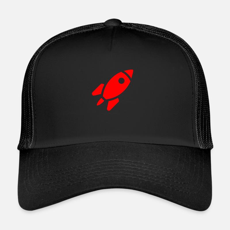 Fusée rouge Casquette trucker 