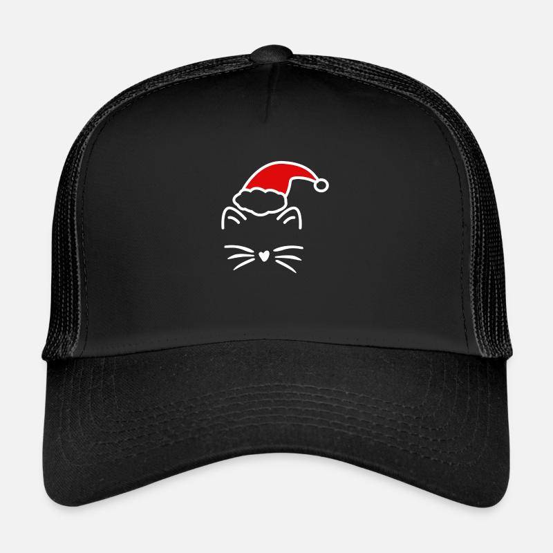 chat a noel Casquette trucker 