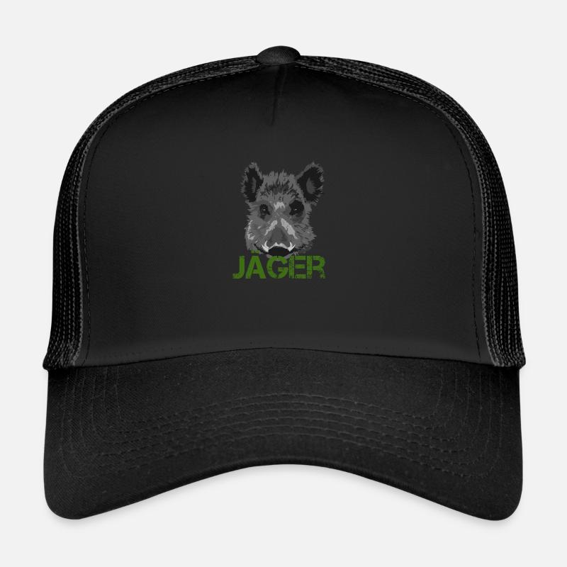 Chasseur sanglier chasse idée cadeau Casquette trucker 