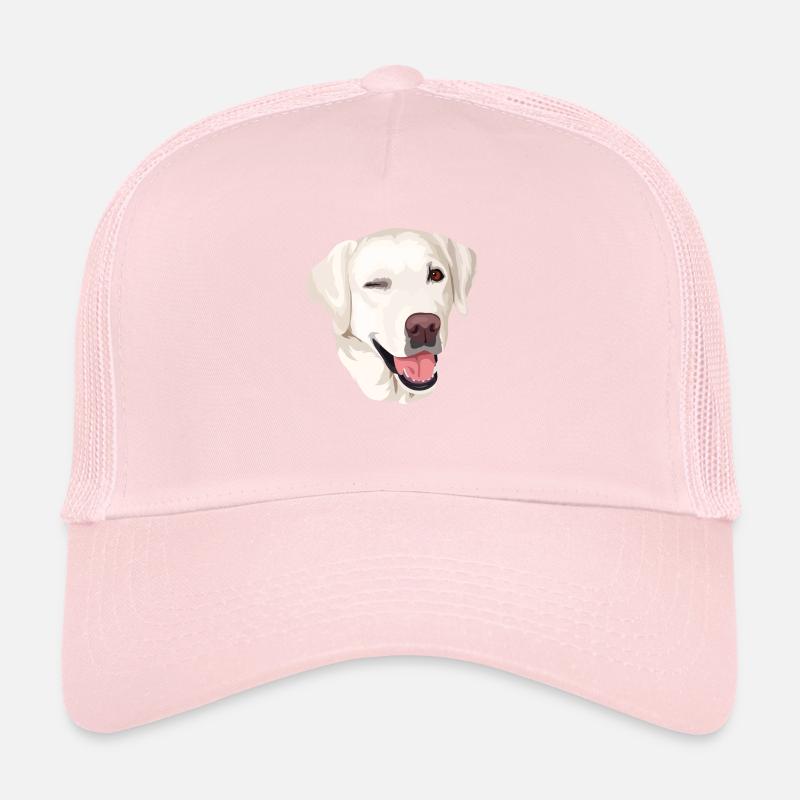 Labrador Beige Kopf Trucker Cap