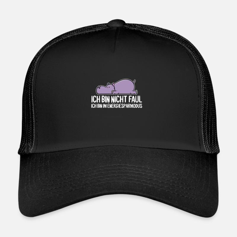 Lustiges Nilpferd Flusspferd Zeichnung Geschenk Trucker Cap