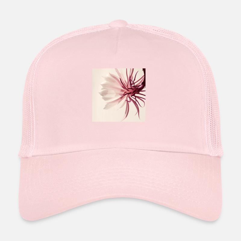 Minimalistische Blume Aquarell Beige Trucker Cap