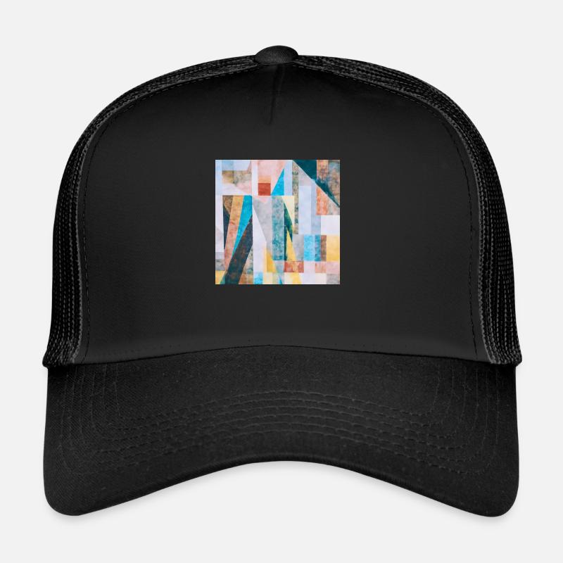 Aquarelle de géométrie abstraite Casquette trucker 