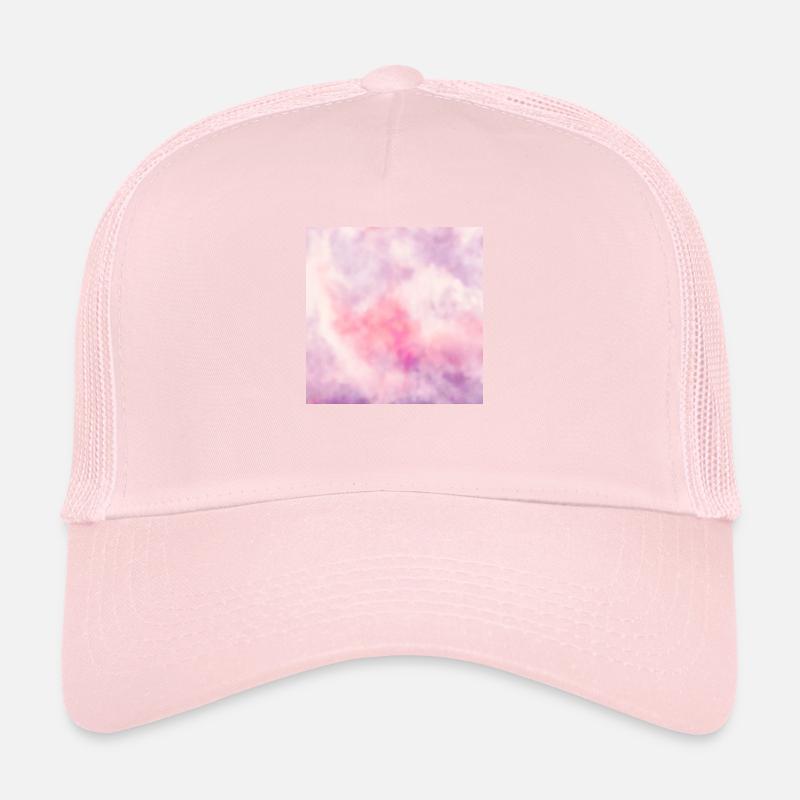 Ciel aquarelle nuages rose Casquette trucker 