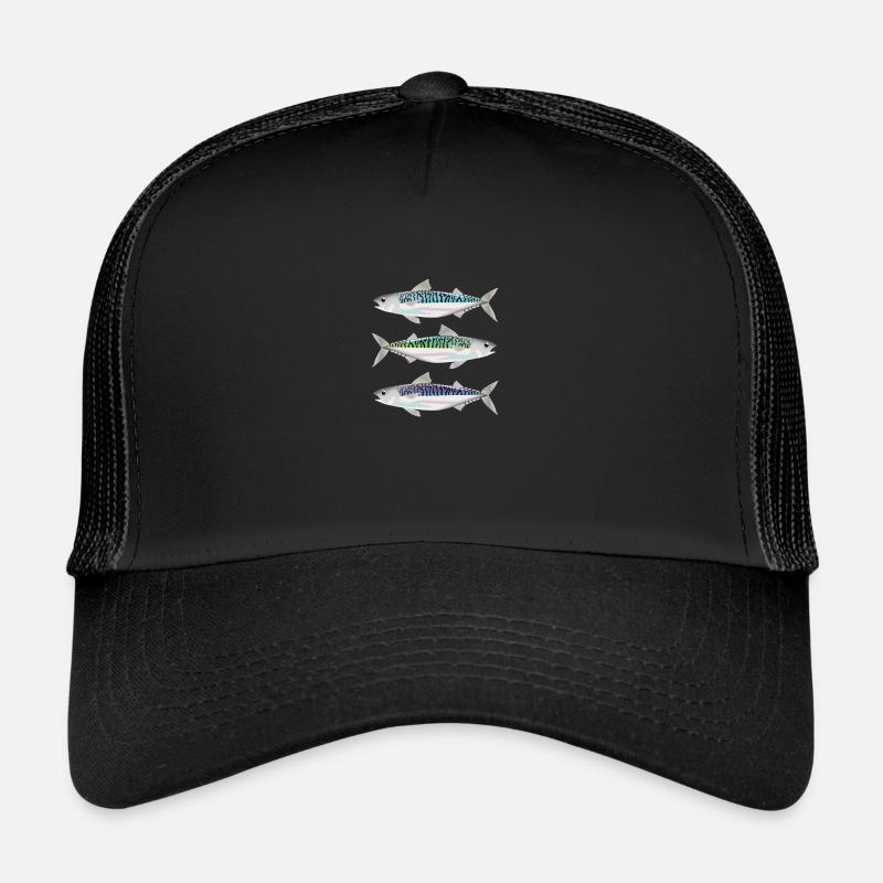 Colorful Mackerel - Trucker Cap - black/black