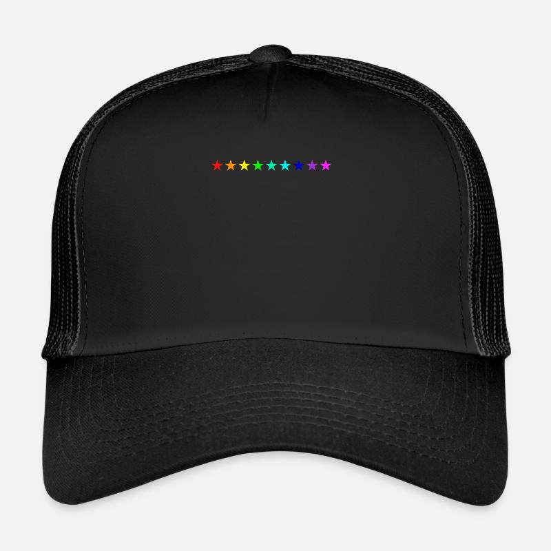 étoiles coloré arc-en-ciel idée cadeau idée cadeau Casquette trucker 