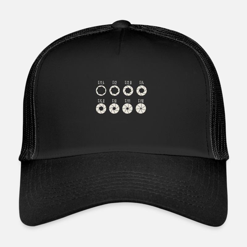 Aperture Aperture Mirror Reflex Gift - Casquette trucker  - noir/noir