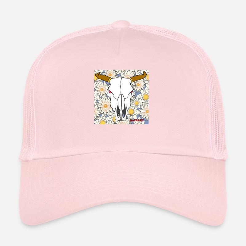 Crâne de fleur Casquette trucker 