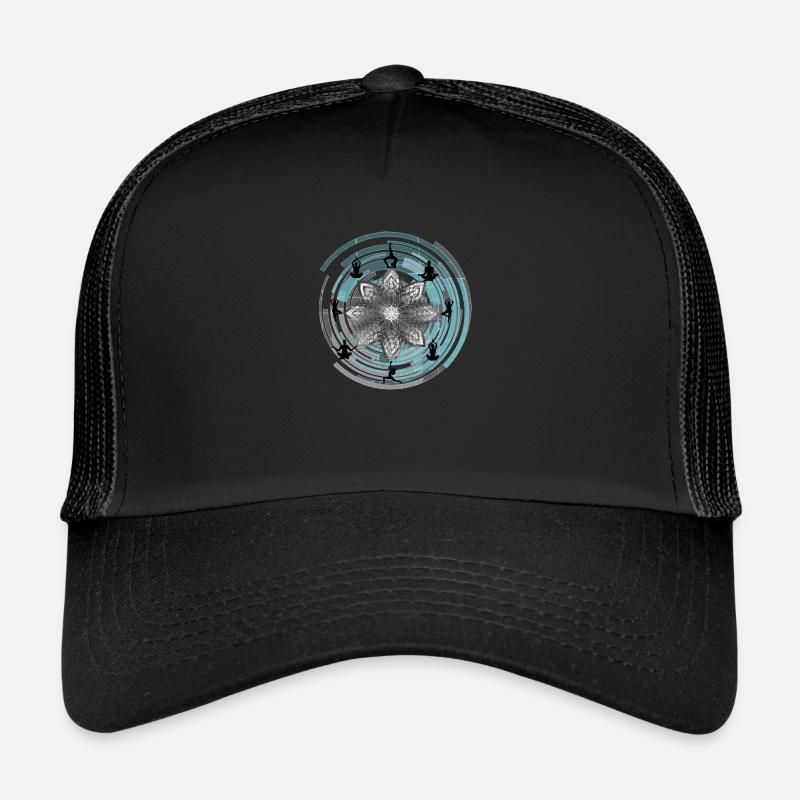 Yoga - Trucker Cap - Schwarz/Schwarz