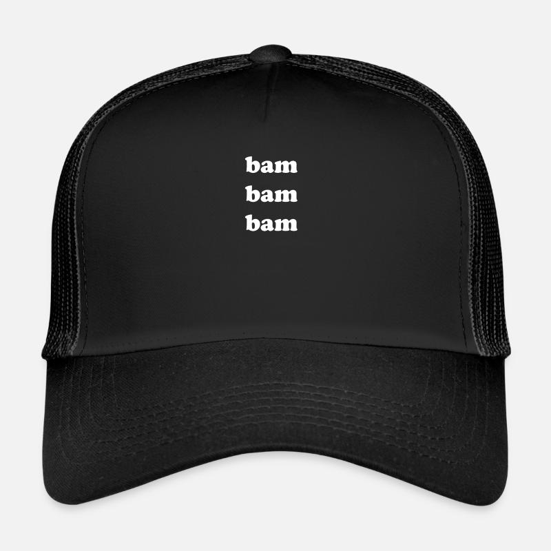 Bam Bam Bam - Trucker Cap - Schwarz/Schwarz