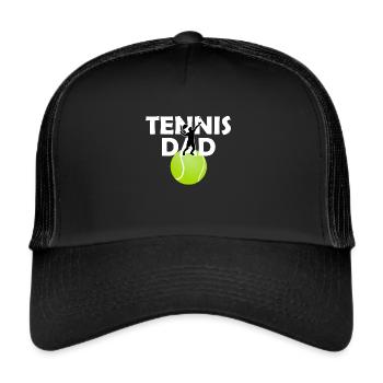 Tennis - Trucker Cap - Schwarz/Schwarz - Vorne