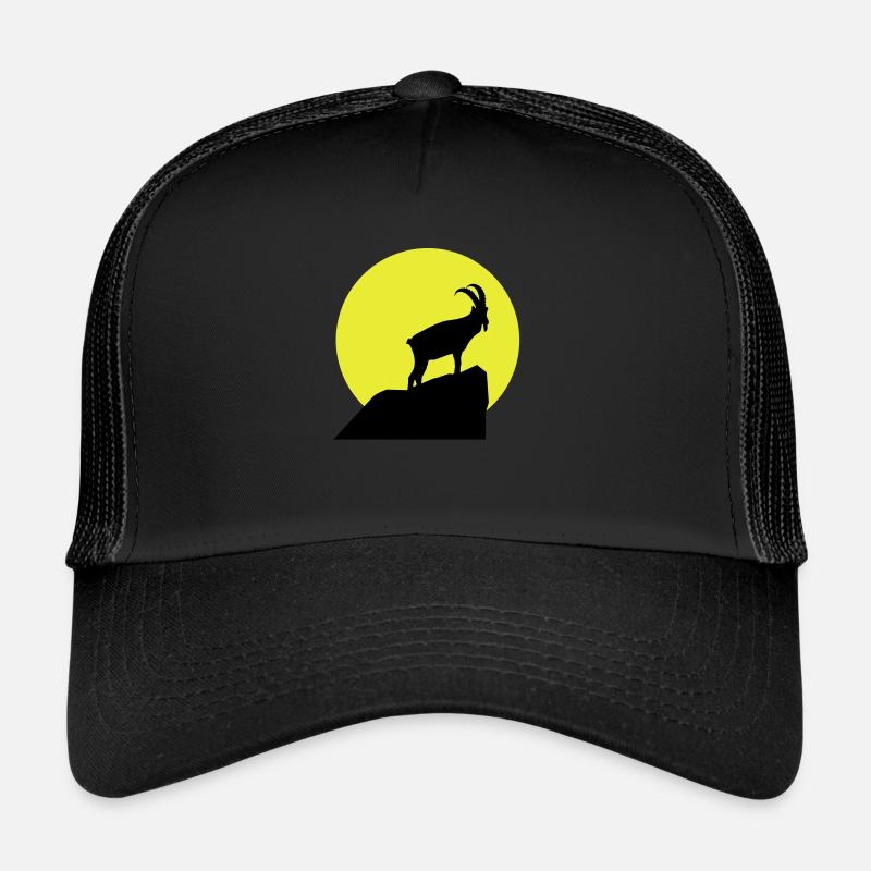 Sternzeichen Steinbock - Trucker Cap - Schwarz/Schwarz