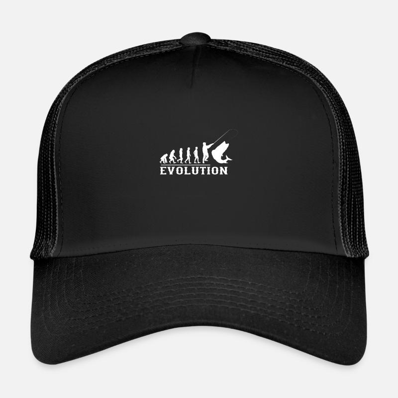 Evolutiondesign Angeln Fischen Geschenk Trucker Cap