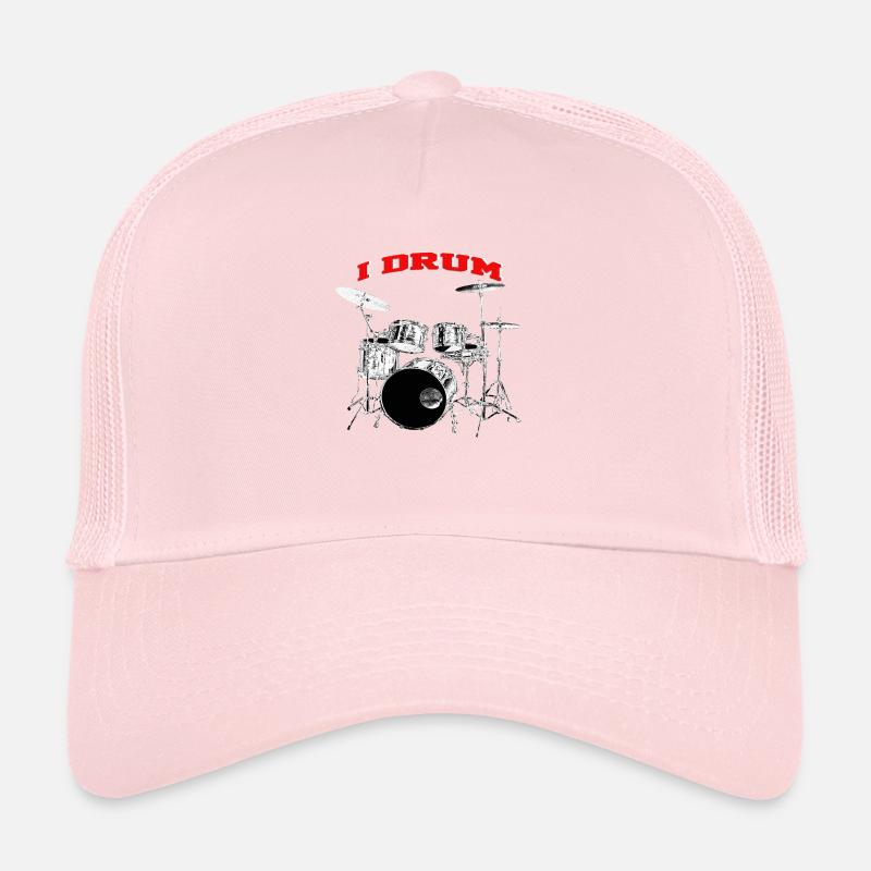 I Drum Drummer Silver Drums Casquette trucker 
