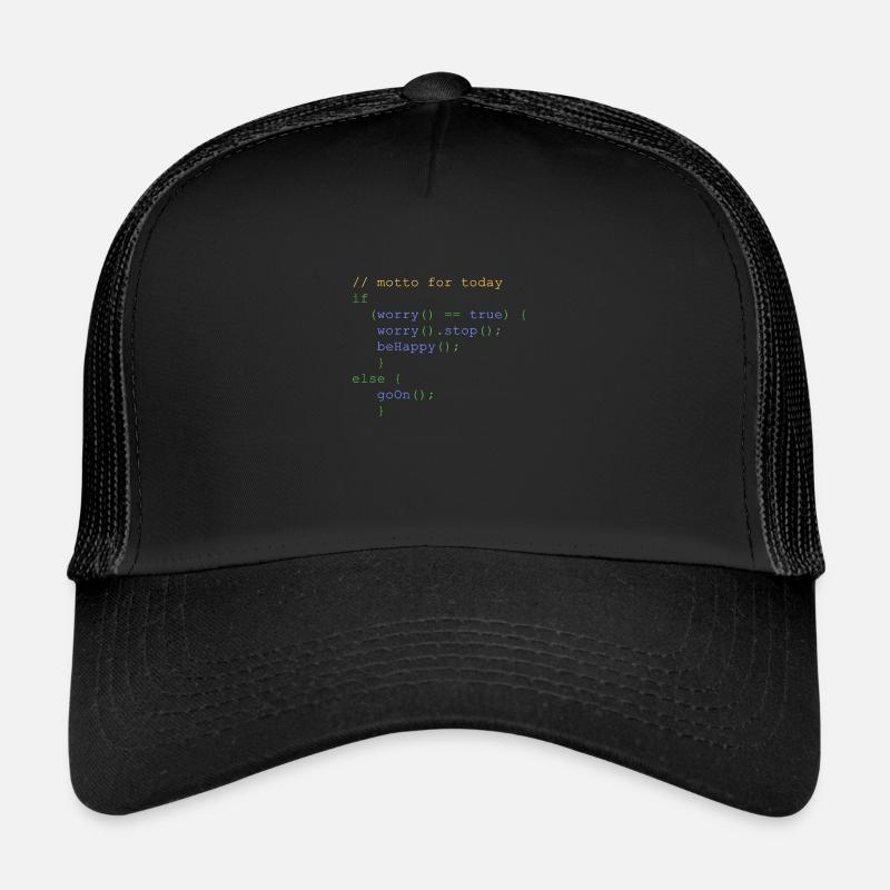 php code don’t worry be happy gerdshirt Casquette trucker 