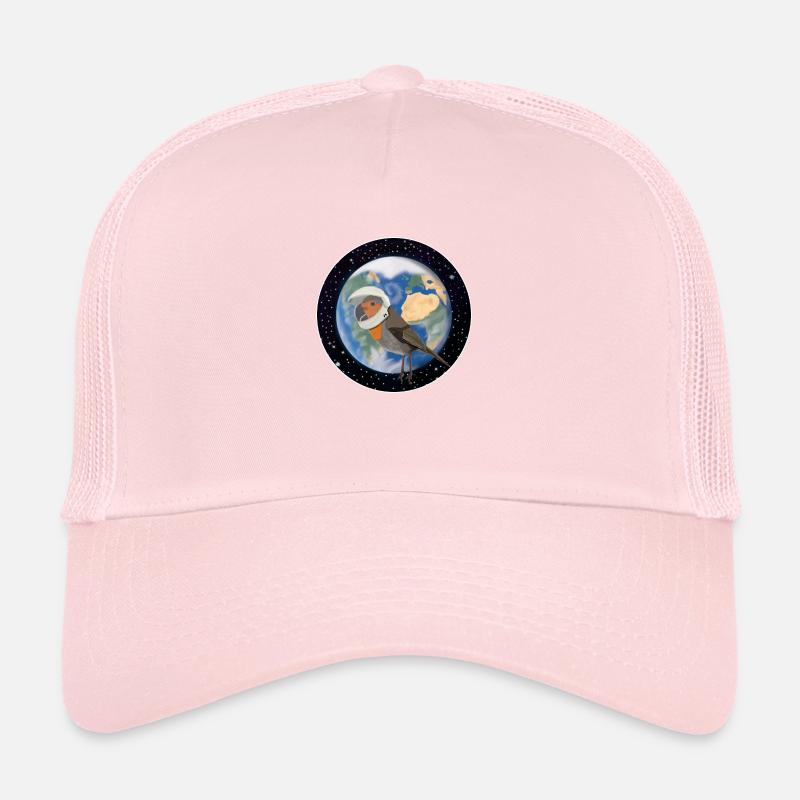 Robin des oiseaux en tant qu'astronaute dans l'espace Casquette trucker 