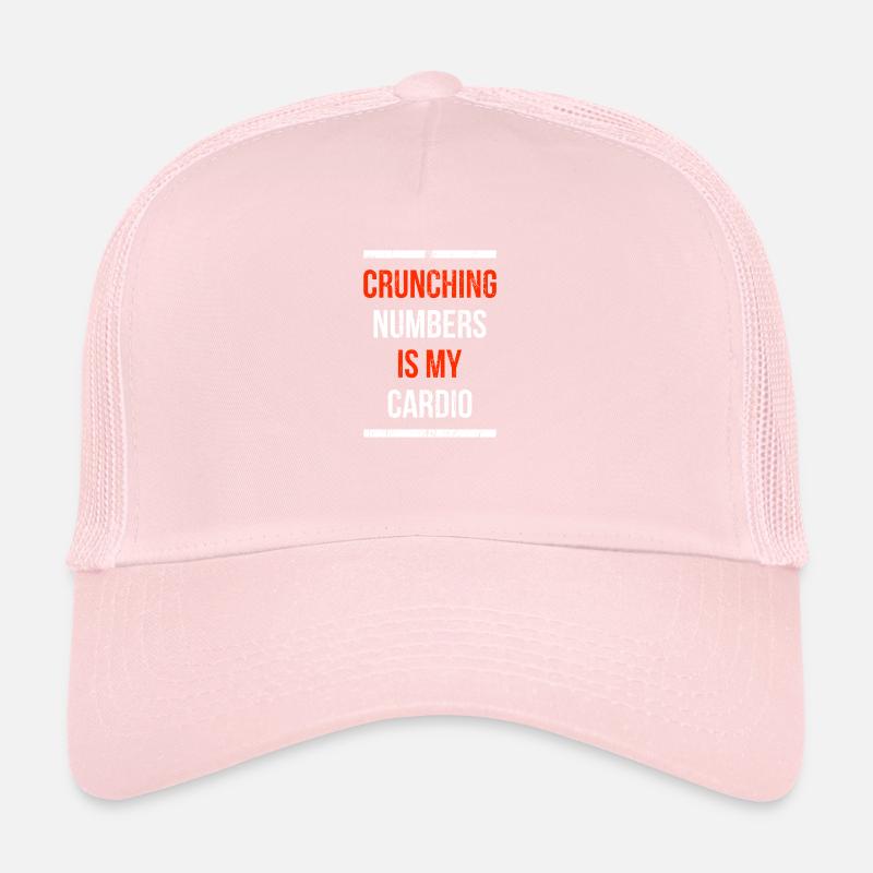 Crunching Numbers est mon cadeau de cardio comptable Casquette trucker 