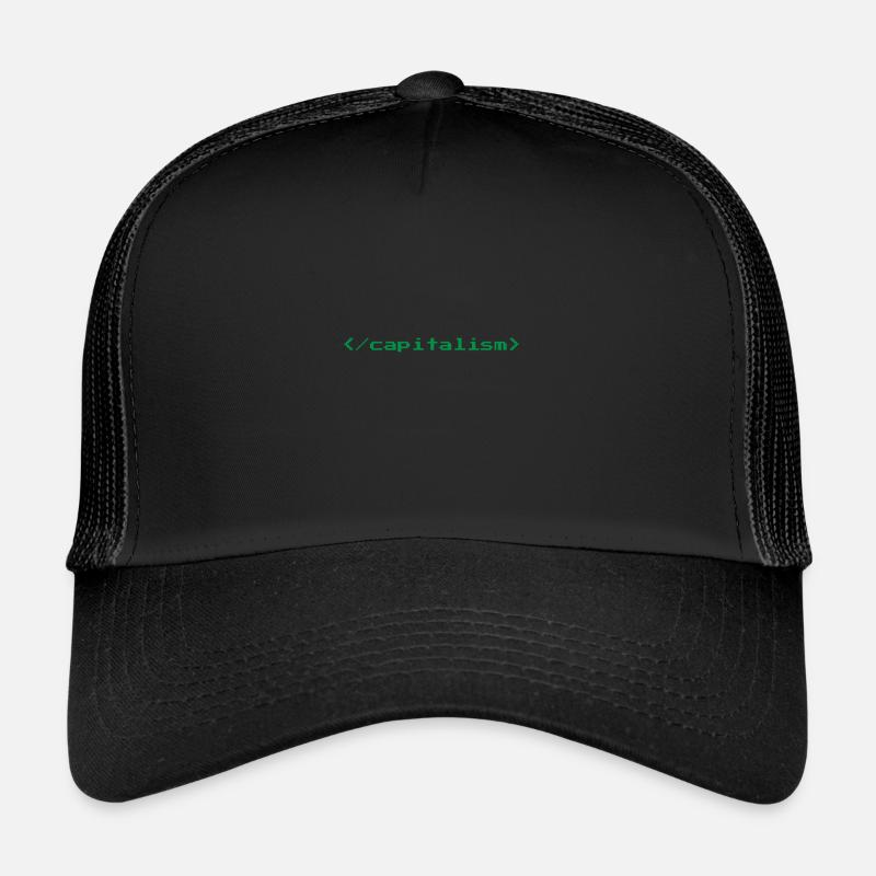 Capitalism nerd geek computer science capitalist Trucker Cap