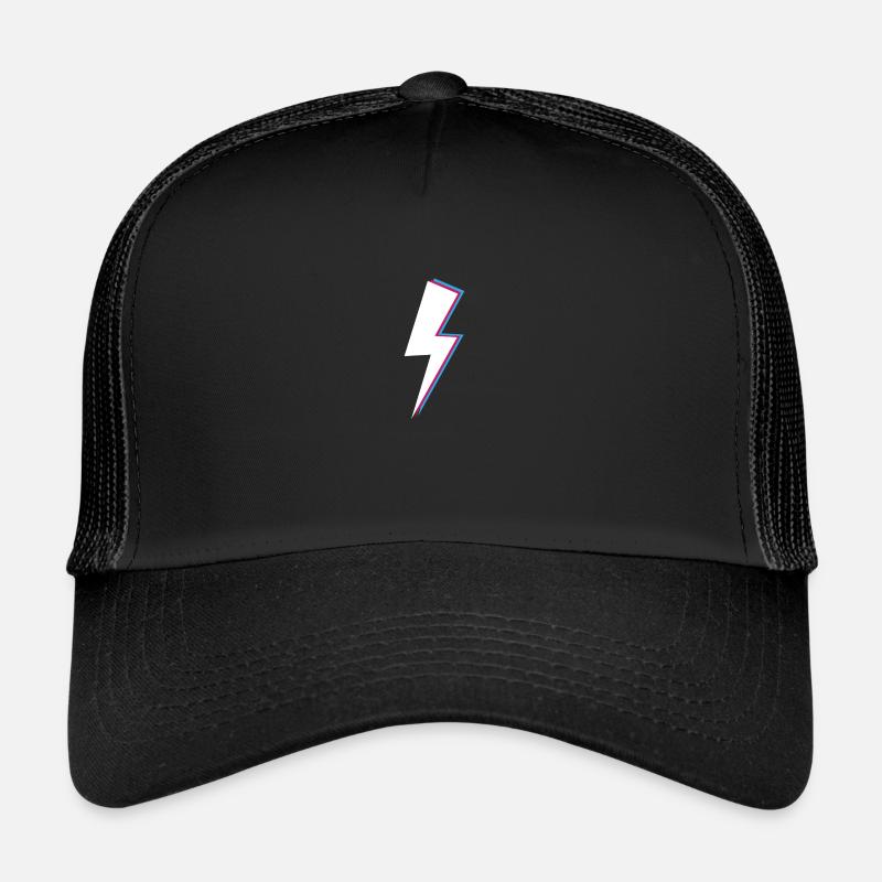 Cadeau de style rétro rétro Blitz - Casquette trucker  - noir/noir