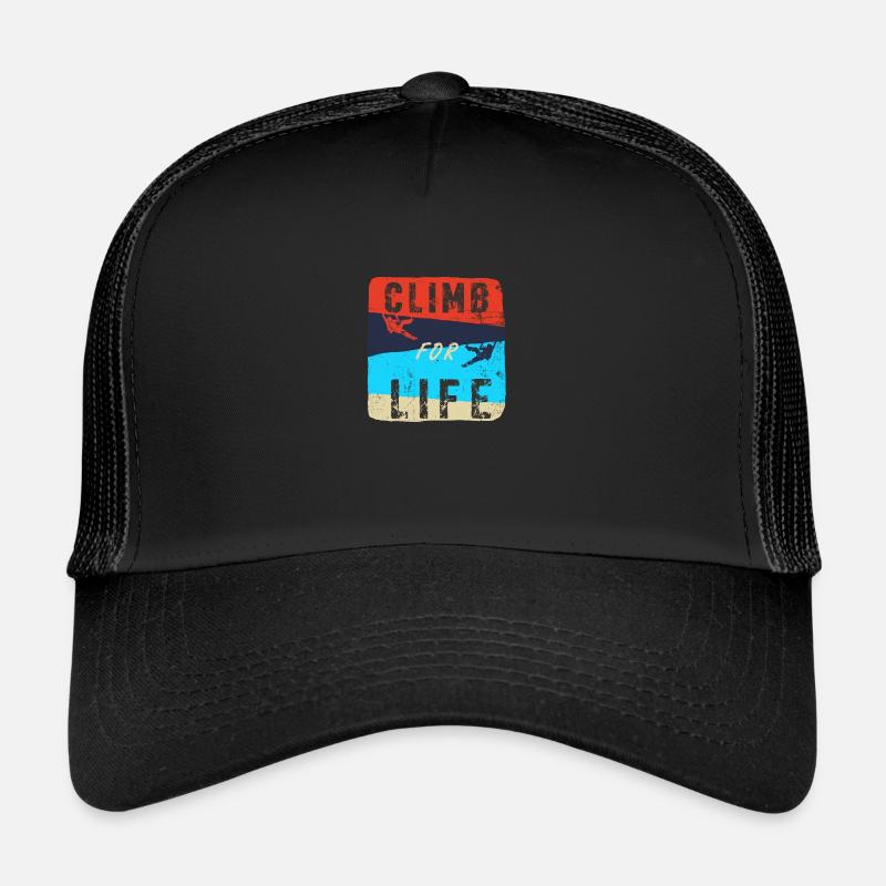 climb - Trucker Cap - black/black