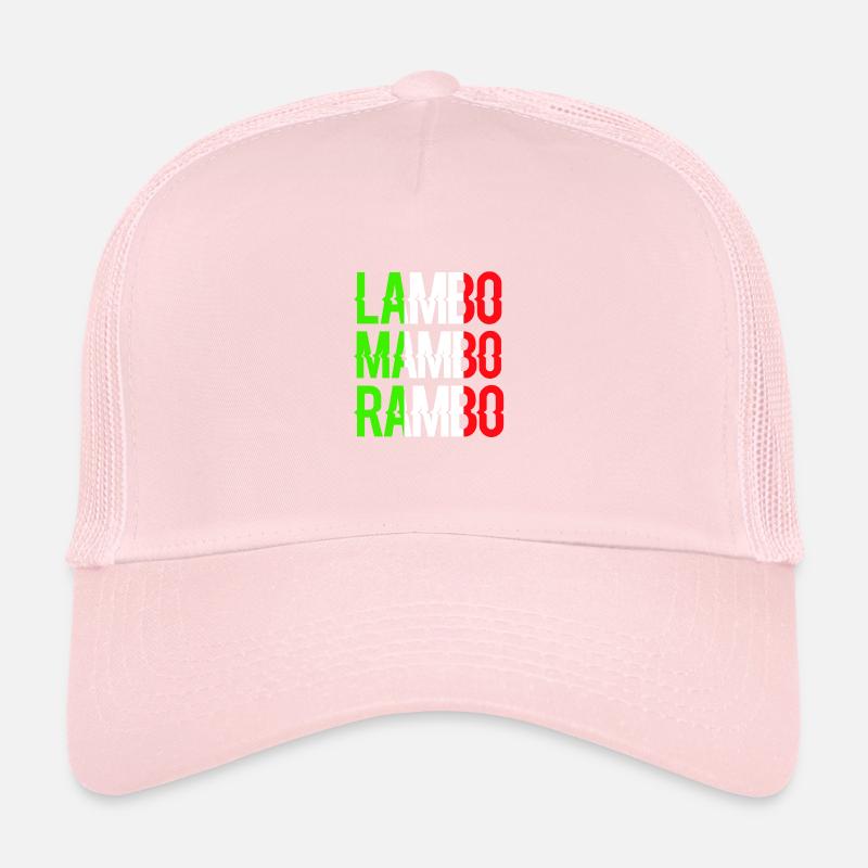 Lambo Mambo Rambo Pun Funny Trucker Cap