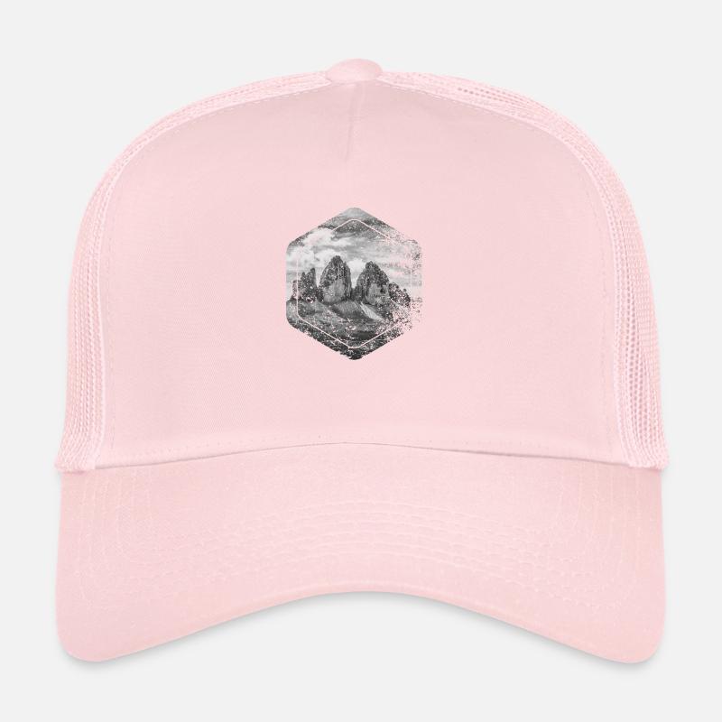 Three Peaks Dolomites Geometric shape Polygon Trucker Cap