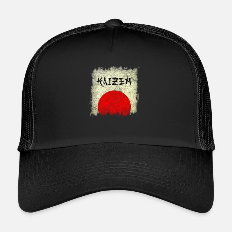 Kaizen - Trucker Cap - Schwarz/Schwarz