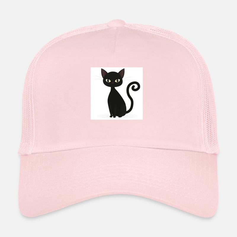 black cat Trucker Cap