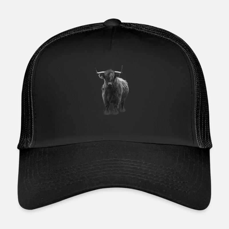 Galloway Rind - Trucker Cap - Schwarz/Schwarz