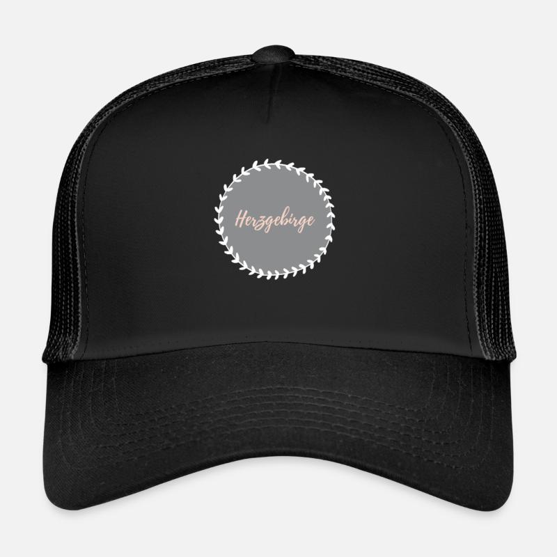 Herzgebirge - Trucker Cap - Schwarz/Schwarz