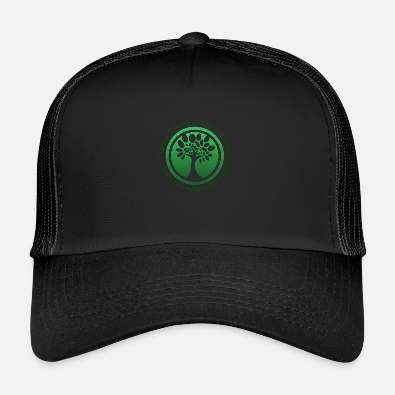 i walk towards the future knowing where i'm from - Trucker Cap - black/black