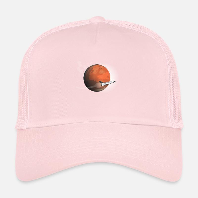Mars Mission der Flat Mars Society Trucker Cap