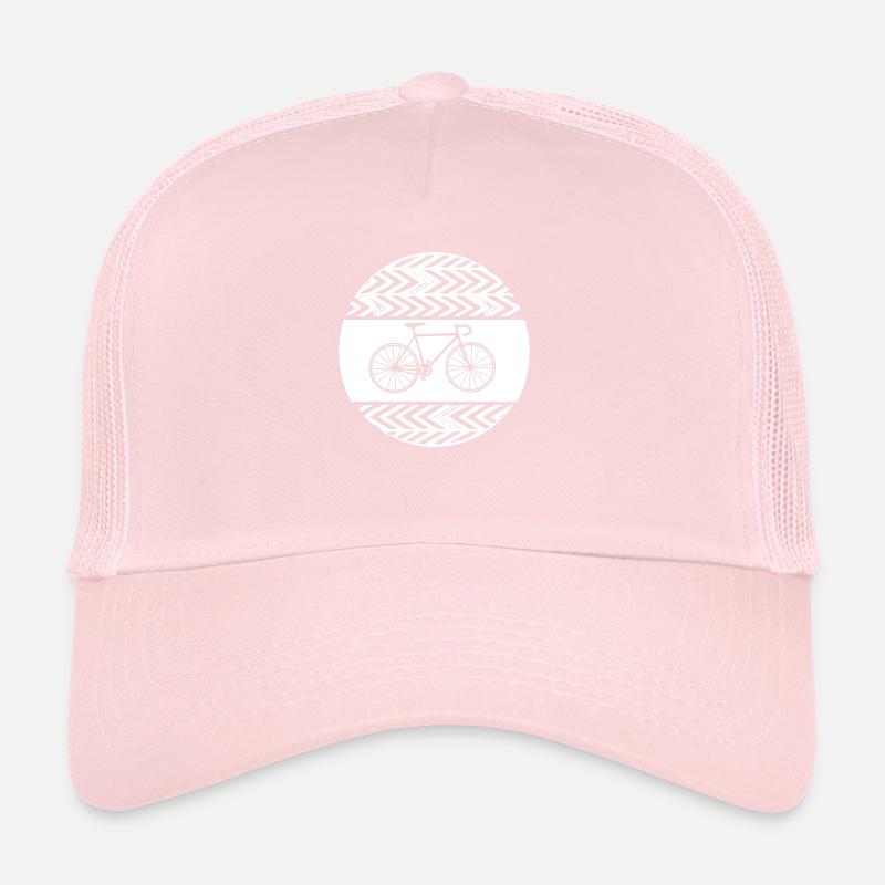 Vélo, vélo,rond,rétro, vintage,vélo de course,blanc Casquette trucker 