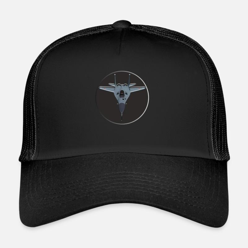 Kampfflugzeuge - Trucker Cap - Schwarz/Schwarz