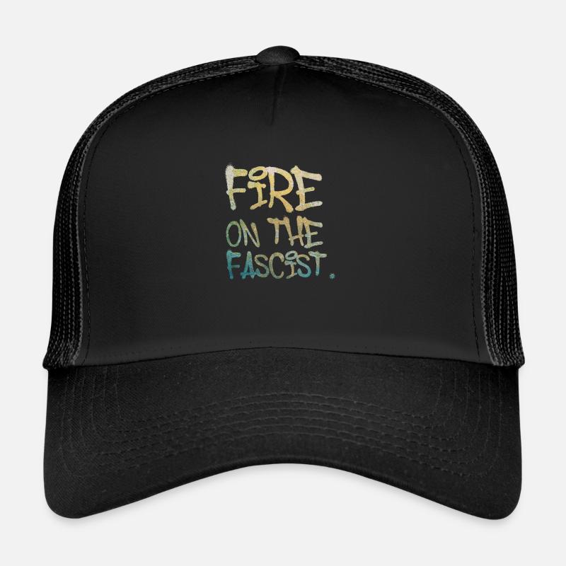 Incendie sur le fasciste Casquette trucker 