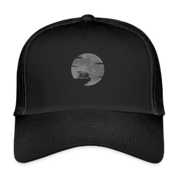 Railway model railway train driver Railway operator - Trucker Cap - black/black - Front